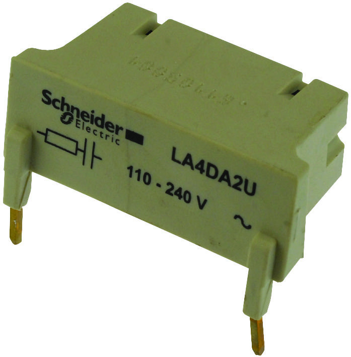 GROUPE SCHNEIDER LA4-DA2U  CONTACTOR W/RELAY SUPPRESSOR 110/240VAC