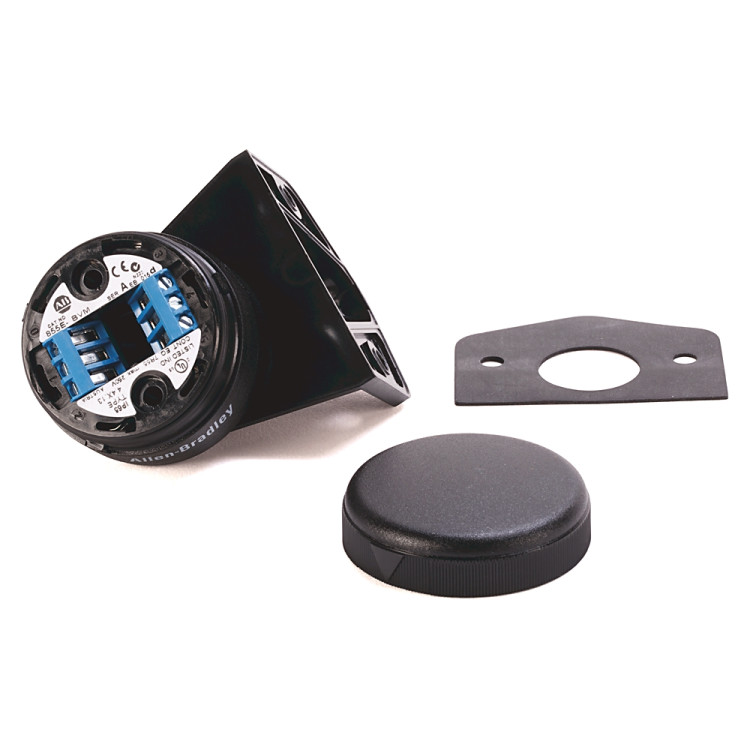 ALLEN BRADLEY 855E-BVM CONTROL TOWER STACK LIGHT MOUNTING BASE, VERTICAL MOUNT, BLACK HOUSING, NO CAP