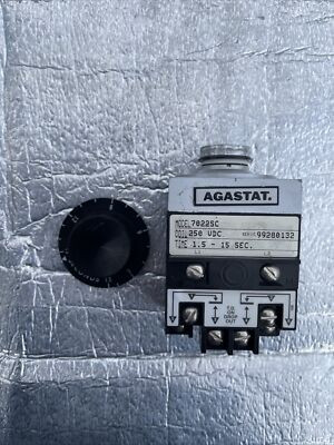 AGASTAT 7022SC TIME DELAY RELAY 250VDC 1.5-15SEC AGASTAT 7022SC TIME DELAY RELAY 250VDC 1.5-15SEC