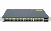 Catalyst 3750E 48 10/100/1000 PoE+2*10GE(X2),1150W,IPB s/w