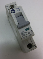 ALLEN BRADLEY 1492-SPU1B060 MINIATURE CIRCUIT BREAKER, 1 POLE, MAGNETIC TRIP RANGE 3..5 X RATED CURRENT (RESISTIVE OR SLIGHTLY INDUCTIVE LOADS), 6.0 A