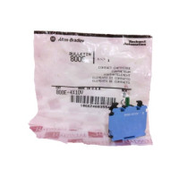 ALLEN BRADLEY 800E-4X10 22.5MM PB LATCH MOUNT CONTACT BLOCK, 4 ACROSS, 1 N.O.