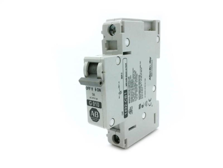 ALLEN BRADLEY 1492-CB1-G-010-N 1492 ENERGY LIMITING MINIATURE CIRCUIT BREAKER, 1 POLE, MAGNETIC TRIP RANGE 6...10 X RATED CURRENT (AC), 1.0 A ALLEN BRADLEY 1492-CB1-G-010-N 1492 ENERGY LIMITING MINIATURE CIRCUIT BREAKER, 1 POLE, MAGNETIC TRIP RANGE 6...10 X RATED CURRENT (AC), 1.0 A