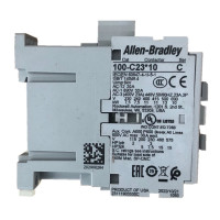 ALLEN BRADLEY 100-C23UDJ10 CONTACTOR, SCREW TERMINALS, 11KW/400V, COIL 2 TERMINALS, COIL TERMINALS AT LOAD SIDE, CONTROL VOLTAGE 24V DC WITH DIODE, 1 N.O. AUXILIARY CONTACT, SINGEL PACK