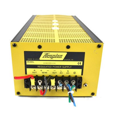 ACOPIAN A24H1500 POWER SUPPLY REGULATED 15AMP 24VDC ACOPIAN A24H1500 POWER SUPPLY REGULATED 15AMP 24VDC