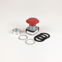ALLEN BRADLEY 800T-FXJ6 30.5MM TYPE 4/13 2 POS. PB-NON-ILLUM., JUMBO MUSHROOM HD (PUSH-PULL), RED, NO CONTACTS