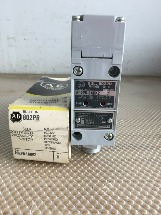 ALLEN BRADLEY 802PR-LABK2 SWITCH, PROXIMITY 132V AC MAX 0.5 AMP MAX ALLEN BRADLEY 802PR-LABK2 SWITCH, PROXIMITY 132V AC MAX 0.5 AMP MAX