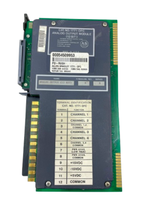 ALLEN BRADLEY 1771-OFC 12 BIT ANALOG OUTPUT MODU ALLEN BRADLEY 1771-OFC 12 BIT ANALOG OUTPUT MODU