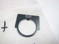 ALLEN BRADLEY 800MR-W21 LEGEND PLATE,TEST ALUMINUM