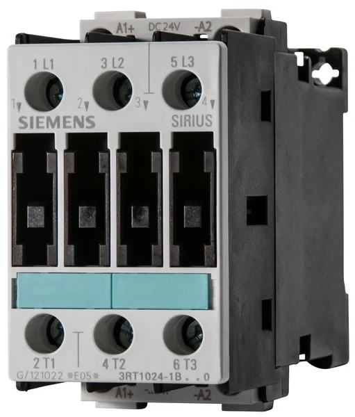 SIEMENS 3RT1024-1BB40 CONTACTOR, AC-3, 5,5KW/400V, DC 24V, 3 PIN, BGR. S0, SCREW CONNECTION SIEMENS 3RT1024-1BB40 CONTACTOR, AC-3, 5,5KW/400V, DC 24V, 3 PIN, BGR. S0, SCREW CONNECTION