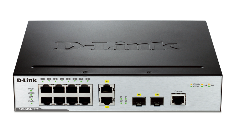 Коммутатор D-Link DGS-3000-10TC,