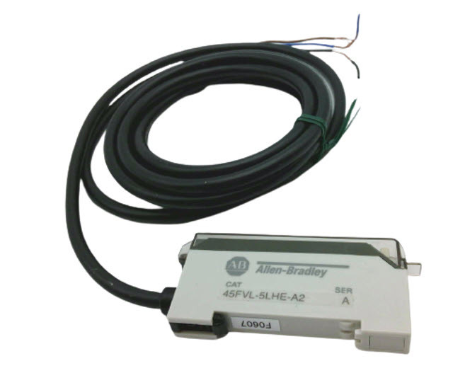 ALLEN BRADLEY 45FVL-5LHE-A2 PHOTOELECTRIC SENSORS, SELF TEACH WITH DIGITAL DISPLAY, DC, PNPOUTPUT, WHITE LED, 12 - 24 VDC, PNP, 2 M CABLE ALLEN BRADLEY 45FVL-5LHE-A2 PHOTOELECTRIC SENSORS, SELF TEACH WITH DIGITAL DISPLAY, DC, PNPOUTPUT, WHITE LED, 12 - 24 VDC, PNP, 2 M CABLE