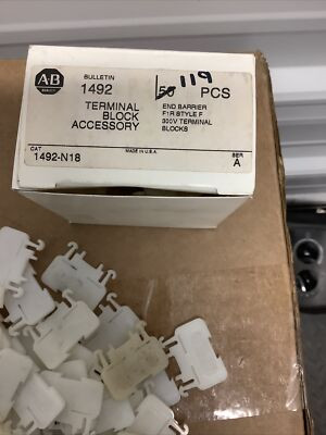 ALLEN BRADLEY 1492-N18 END BARRIER FOR TERMINAL BLOCK ALLEN BRADLEY 1492-N18 END BARRIER FOR TERMINAL BLOCK