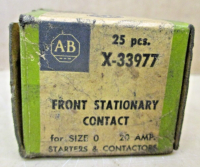 ALLEN BRADLEY X-33977 CONTACT KIT FRONT STATIONARY SIZE-0