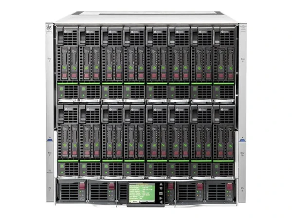 HP BladeSystem cClass c7000 Sin-Phase 10U Enclosure (up to 16 c-class Blades)(incl 6 HE RPS(full),10 Fans(full) & 16 Insight Control Environment Lic)