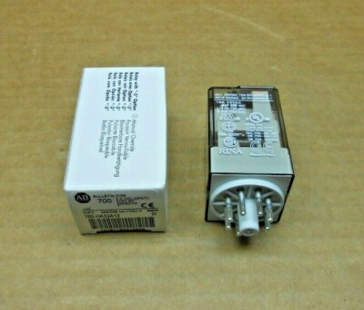 ALLEN BRADLEY 700-HA32A12 GENERAL PURPOSE RELAY, 10A CONTACT, DOUBLE POLE DOUBLE THROW, 12V 50/60HZ, NO MANUAL OPERATOR, NO PILOT LIGHT, SINGLE PACK ALLEN BRADLEY 700-HA32A12 GENERAL PURPOSE RELAY, 10A CONTACT, DOUBLE POLE DOUBLE THROW, 12V 50/60HZ, NO MANUAL OPERATOR, NO PILOT LIGHT, SINGLE PACK