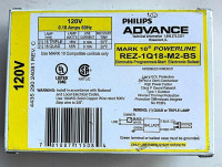 ADVANCE BALLAST REB118M6BLS35M ELE BALLAST (1) 18W CFL (4-PIN) 120V