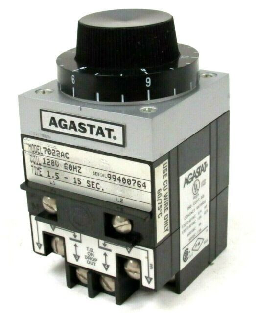AGASTAT NSY-10S-AC120 TIMER 0-10SECONDS 120VAC 60HZ AGASTAT NSY-10S-AC120 TIMER 0-10SECONDS 120VAC 60HZ