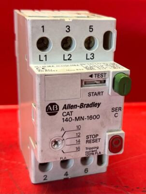 ALLEN BRADLEY 140-MN-1600 STARTER MANUAL MOTOR 10-16AMP 690VAC 3POLE ALLEN BRADLEY 140-MN-1600 STARTER MANUAL MOTOR 10-16AMP 690VAC 3POLE