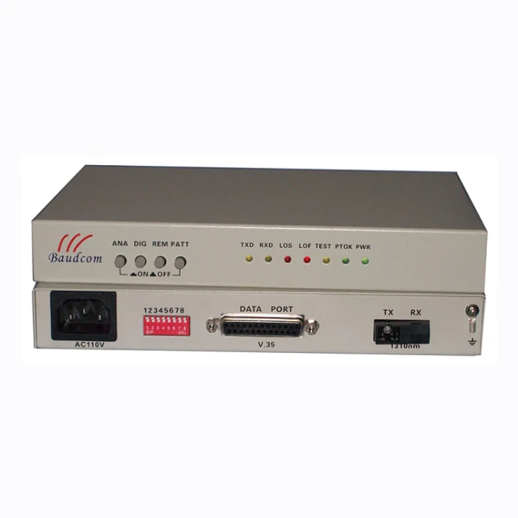 V.35 over optic fiber modem, AC220V or DC-48V optional V.35 over optic fiber modem, AC220V or DC-48V optional