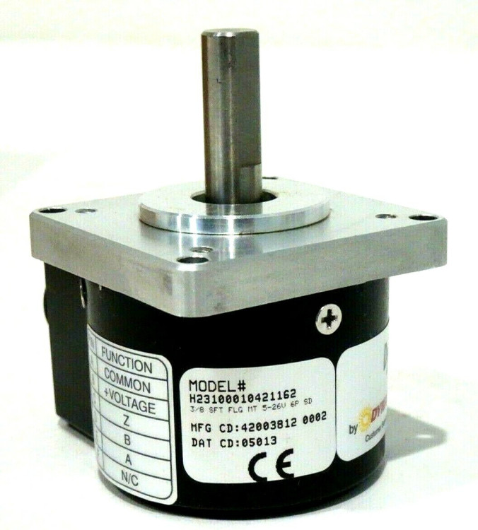 DANAHER CONTROLS 62501000100 ENCODER 100PPR 3/8INCH DIA SHAFT W/FLANGE & INDEX DANAHER CONTROLS 62501000100 ENCODER 100PPR 3/8INCH DIA SHAFT W/FLANGE & INDEX