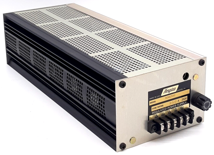ACOPIAN B24G500 POWER SUPPLY .5AMP 24VDC 120VAC IN ACOPIAN B24G500 POWER SUPPLY .5AMP 24VDC 120VAC IN