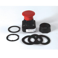 ALLEN BRADLEY 800H-FRXJT6A5 30.5MM TYPE 4/4X/13 2 POS. PB-NON-ILLUM., JUMBO HD PUSH-PULL W/ TWIST TO REL., RED, 2 NCLB