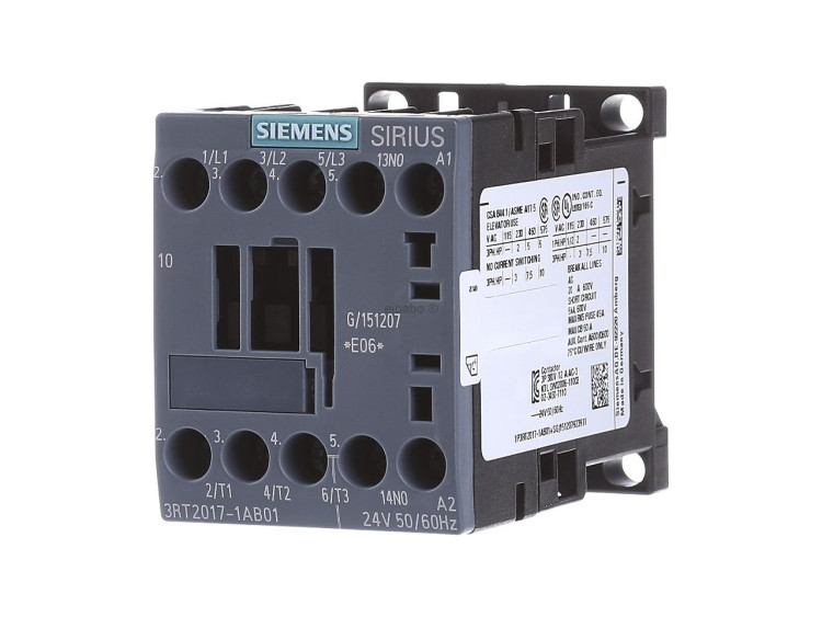 CONTACTOR, SCREW TERMINALS, 5.5KW/400V, COIL 2 TERMINALS, COIL TERMINALS AT LINE SIDE, CONTROL VOLTAGE 110V DC, 4 N.O. MAIN POLES, SINGEL PACK