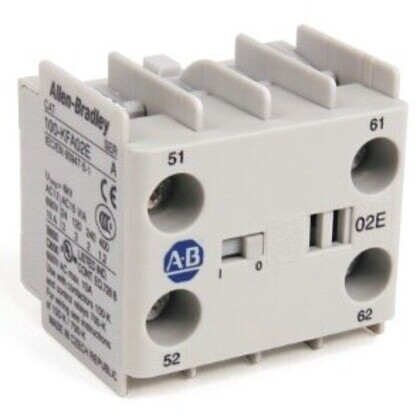 ALLEN BRADLEY 100-KFA20-EM AUXILIARY CONTACT-BLOCK, FRONT MOUNT 2 N.O. SINGLE PACK ALLEN BRADLEY 100-KFA20-EM AUXILIARY CONTACT-BLOCK, FRONT MOUNT 2 N.O. SINGLE PACK