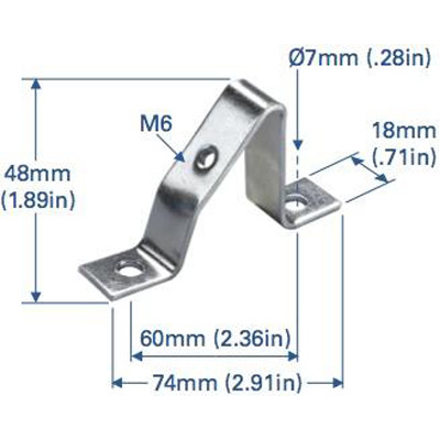 ALTECH CORP CA603 ANGLED DIN RAIL SUPPORT ALTECH CORP CA603 ANGLED DIN RAIL SUPPORT