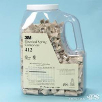 3M 412-JUG (PRICE/JUG; JUG OF 500)TAN SPRING CONNECTOR (500/JUG)
