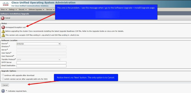 Unified Communications Manager BE Upgrade to 7.0 - CUWP only