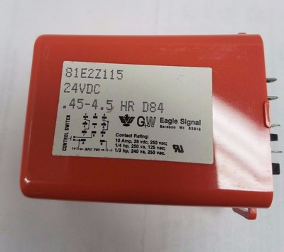 DANAHER CONTROLS 81E2Z115  TIME DELAY RELAY 24VDC .45-4.5HOUR 11PIN