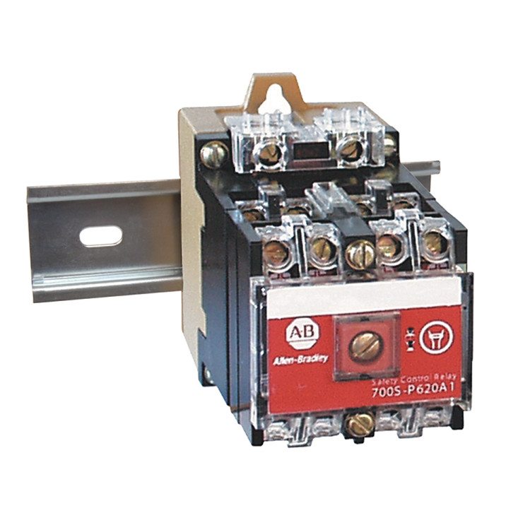ALLEN BRADLEY 700S-P1020A1 SAFETY CONTROL RELAY, 12 POLE, 10 N.O. / 2 N.C., 120V 60HZ