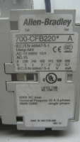 ALLEN BRADLEY 700-CFB220B RELAY,INDUSTRIAL 600V AC MAX 10 AMP MAX