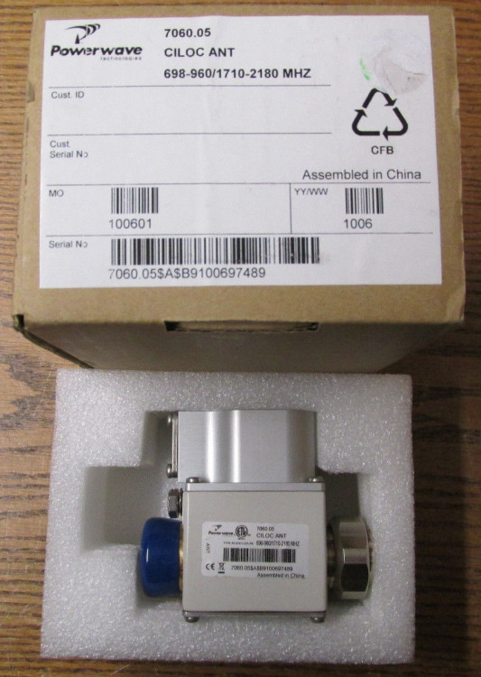 POWERWAVE CURRENT INJECTOR 8006-960 & 1710-2180MHZ POWERWAVE CURRENT INJECTOR 8006-960 & 1710-2180MHZ