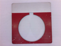 ALLEN BRADLEY 800MR-W624 LEGEND PLATE 22MM EMERGENCY STOP RED ALUMINUM