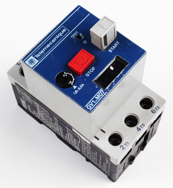 SCHNEIDER AUTOMATION INC GV1-M07 MOTOR PROTECTOR 1.6-2.5AMP 660V 50/60HZ SCHNEIDER AUTOMATION INC GV1-M07 MOTOR PROTECTOR 1.6-2.5AMP 660V 50/60HZ