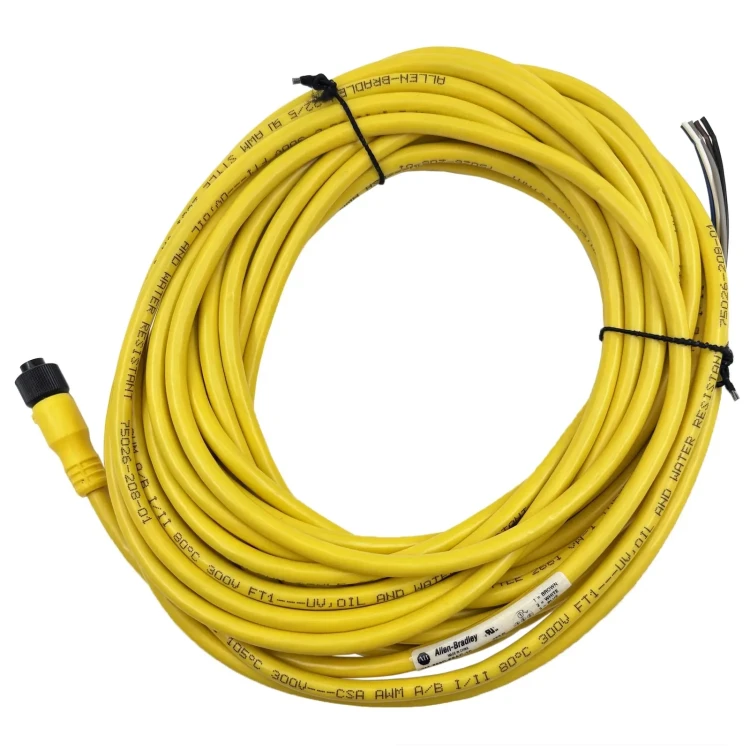 ALLEN BRADLEY 889D-F5AC-10 CONNECTION SYSTEM, DC MICRO, CORDSET FEMALE, 5 PIN, STRAIGHT, 22AWG, 300 V, 3 A, MOLDED OIL-RESISTANT POLYURETHANE BODY, 10 M