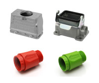AMPHENOL C146-10F016-002-1 PRICE/EA (MIN PURCH= 50) - HOUSING W/ SPRING COVER, ALUMINUM ALLOY; ACCESSORY TYPE:HOUSING WITH SPRING COVER; FOR USE WITH:C146 RECTANGULAR CIRCULAR C