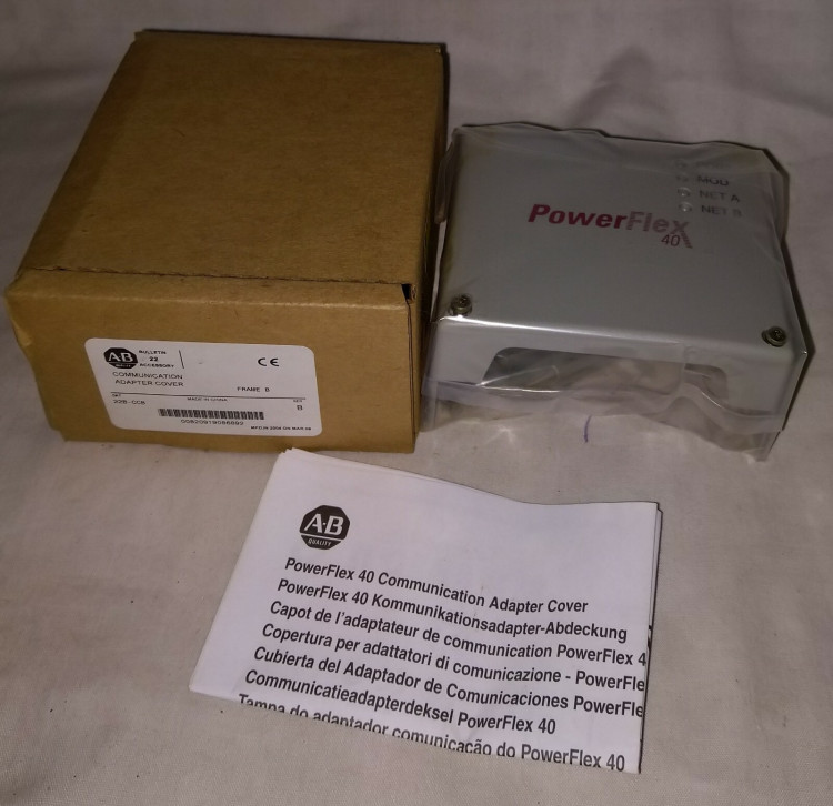 ALLEN BRADLEY 22B-CCB POWERFLEX 40 B FRAME FRONT COVER FOR COMM CARD OPTION ALLEN BRADLEY 22B-CCB POWERFLEX 40 B FRAME FRONT COVER FOR COMM CARD OPTION