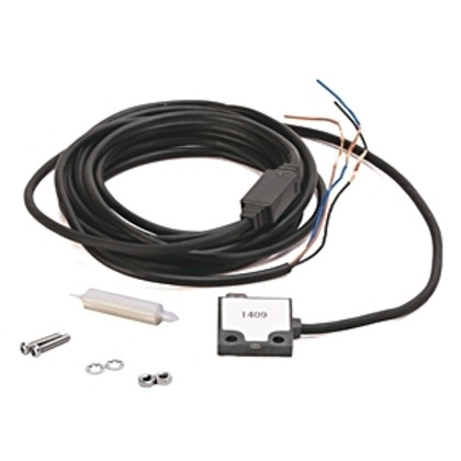 ALLEN BRADLEY 42KA-T2KNTK-A2 PHOTOELECTRIC SENSORS, ULTRA MINIATURE FLAT PACK, TRANSMITTED BEAM, FIELD OF VIEW 50 DEG, SENSITIVITY ADJUSTMENT, SENSING RANGE 500 MM, 24 VDC, NPN, DARK OPERATED, CABLE 2 M ALLEN BRADLEY 42KA-T2KNTK-A2 PHOTOELECTRIC SENSORS, ULTRA MINIATURE FLAT PACK, TRANSMITTED BEAM, FIELD OF VIEW 50 DEG, SENSITIVITY ADJUSTMENT, SENSING RANGE 500 MM, 24 VDC, NPN, DARK OPERATED, CABLE 2 M