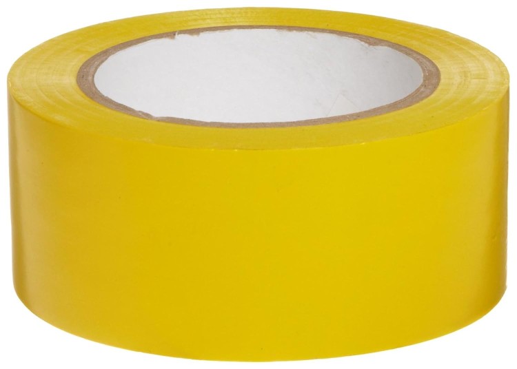 VINYL TAPE 2IN WIDE 108FT LENGTH YELLOW