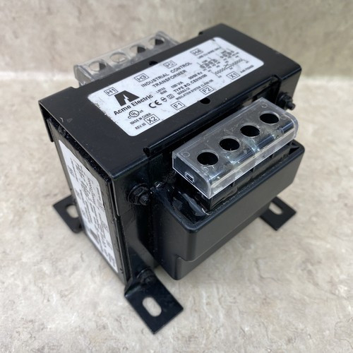 ACME ELECTRIC CE01-0100 INDUSTRIAL CONTROL TRANSFORMERS 120 X 240 PRIMARY VOLTS 24 SECONDARY VOLTS SINGLE PHASE, 50/60/HZ ACME ELECTRIC CE01-0100 INDUSTRIAL CONTROL TRANSFORMERS 120 X 240 PRIMARY VOLTS 24 SECONDARY VOLTS SINGLE PHASE, 50/60/HZ