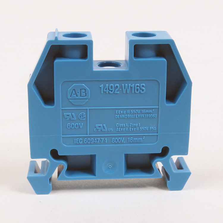 ALLEN BRADLEY 1492-W16S-W 1492-W IEC TERMINAL BLOCK, SPACE-SAVER FEED-THROUGH BLOCKS, 16 MM (# 14 AWG - # 4 AWG), SINGLE-CIRCUIT TERMINAL BLOCK, WHITE, ALLEN BRADLEY 1492-W16S-W 1492-W IEC TERMINAL BLOCK, SPACE-SAVER FEED-THROUGH BLOCKS, 16 MM (# 14 AWG - # 4 AWG), SINGLE-CIRCUIT TERMINAL BLOCK, WHITE,