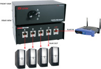 AVLINK  SWITCH MANUAL 4PORT CAT5 NETWORK RJ45