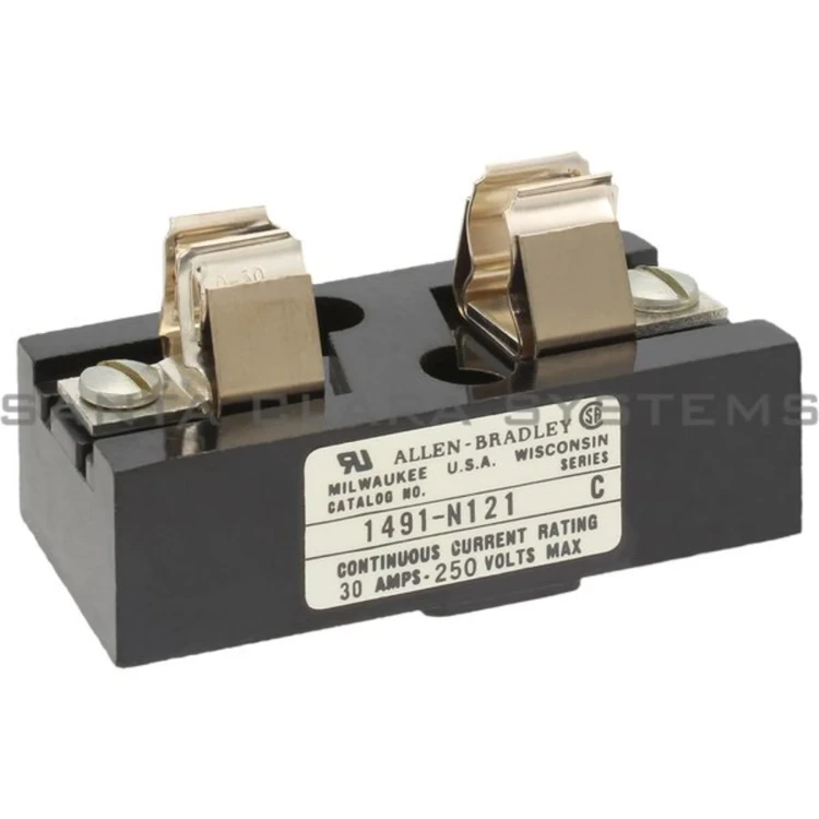 ALLEN BRADLEY 1491-N121 FUSE BLOCK, CLASS H, 0-30A, 1 POLE, 250V