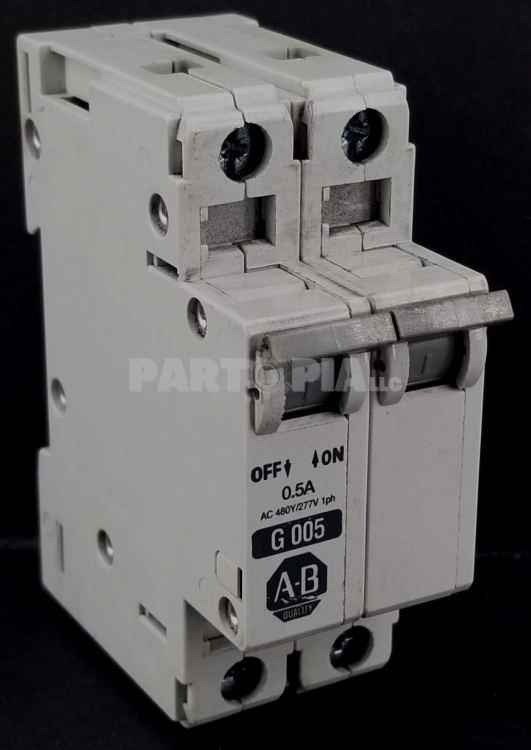 ALLEN BRADLEY 1492-CB-2-G-005 1492 ENERGY LIMITING MINIATURE CIRCUIT BREAKER, 2 POLES, MAGNETIC TRIP RANGE 6...10 X RATED CURRENT (AC), 0.5 A ALLEN BRADLEY 1492-CB-2-G-005 1492 ENERGY LIMITING MINIATURE CIRCUIT BREAKER, 2 POLES, MAGNETIC TRIP RANGE 6...10 X RATED CURRENT (AC), 0.5 A