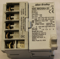ALLEN BRADLEY 100-M05N-A3 CONTACTOR, IEC, MINI, 5A, 220-230V 50HZ / 230-240V 60HZ, 1 N.O. AUX.