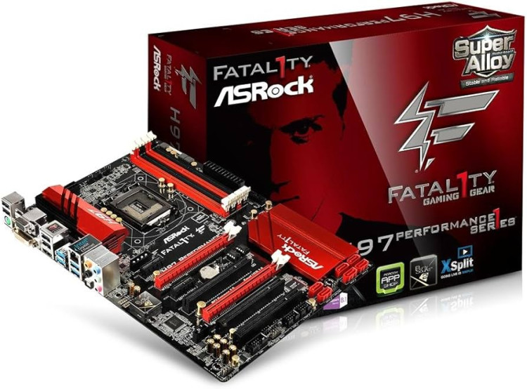 MB ASRock H97 PERFORMANCE LGA1150 H97 2xPCI-E Dsub+DVI+HDMI GbLAN SATA ATX 4DDR-III. 4x USB 3.0, 4x USB 2.0, 1x RJ-45 LAN, 1x VGA монитор, 1x DVI-D, 1x HDMI, 1x оптический S/PDIF-out
